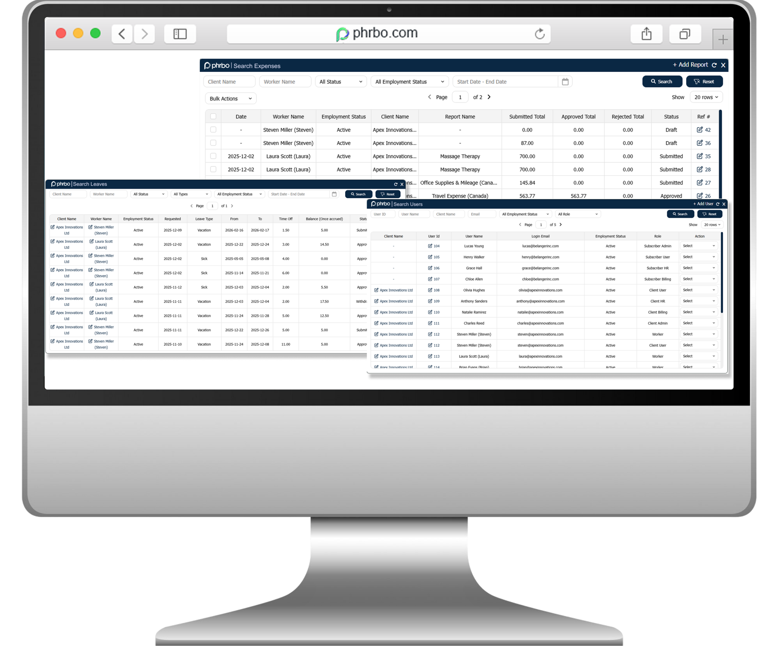 PHRBO Dashboard