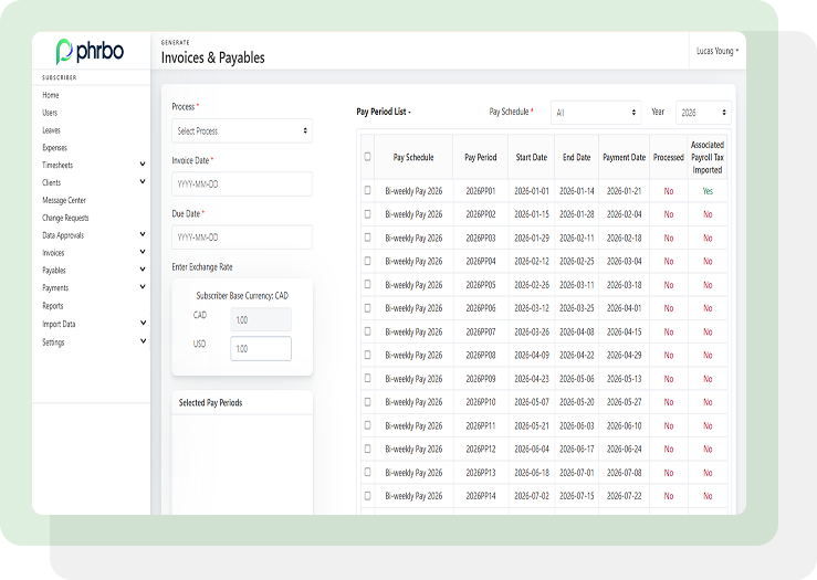 PHRBO - Bills and Invoicing Software for EOR and PEO