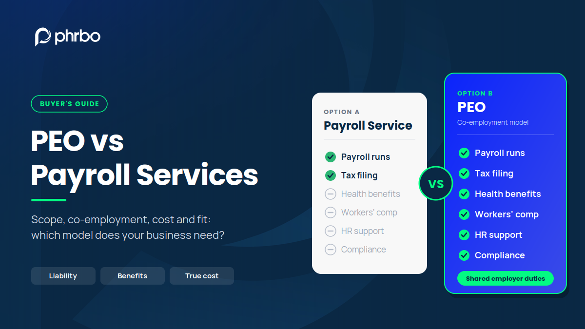 PEO vs Payroll Services: What’s the Difference and Which Should You Choose?